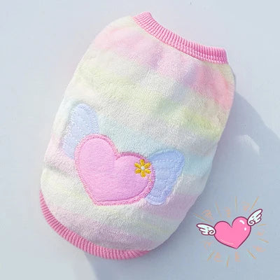 Winter Pet Coat & Vest – Soft Fleece Outfit for Small Cats