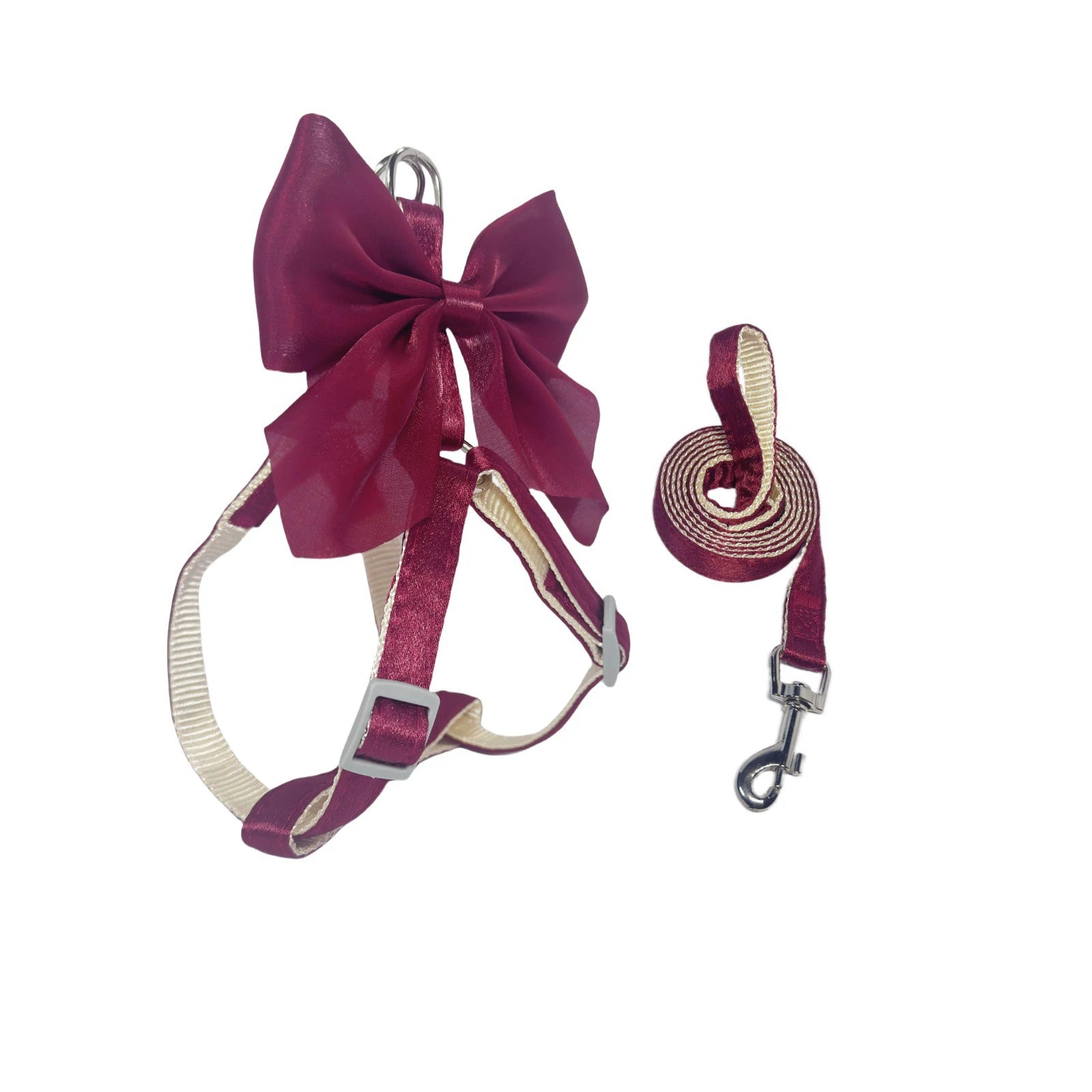Bowknot Cat Harness – Cute Princess Dress-Style Harness with Leash for Kittens