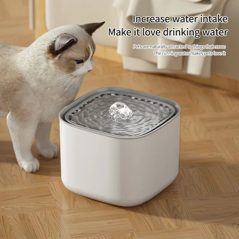 3L Cat Water Fountain – Automatic USB Quiet Filtered Water Dispenser