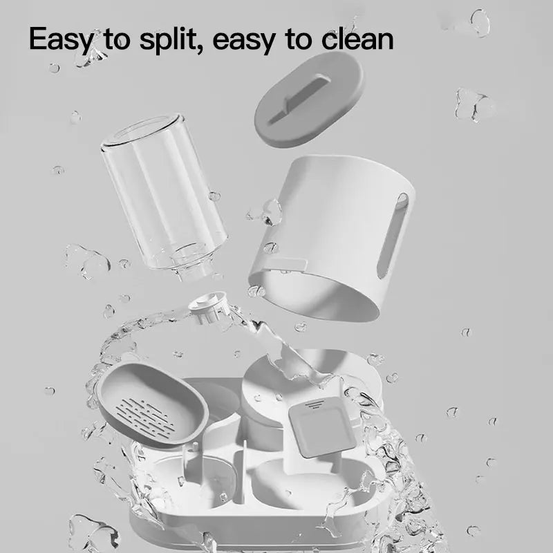 Automatic Gravity Cat Feeder & Water Dispenser – Large Capacity, Spill-Proof Design