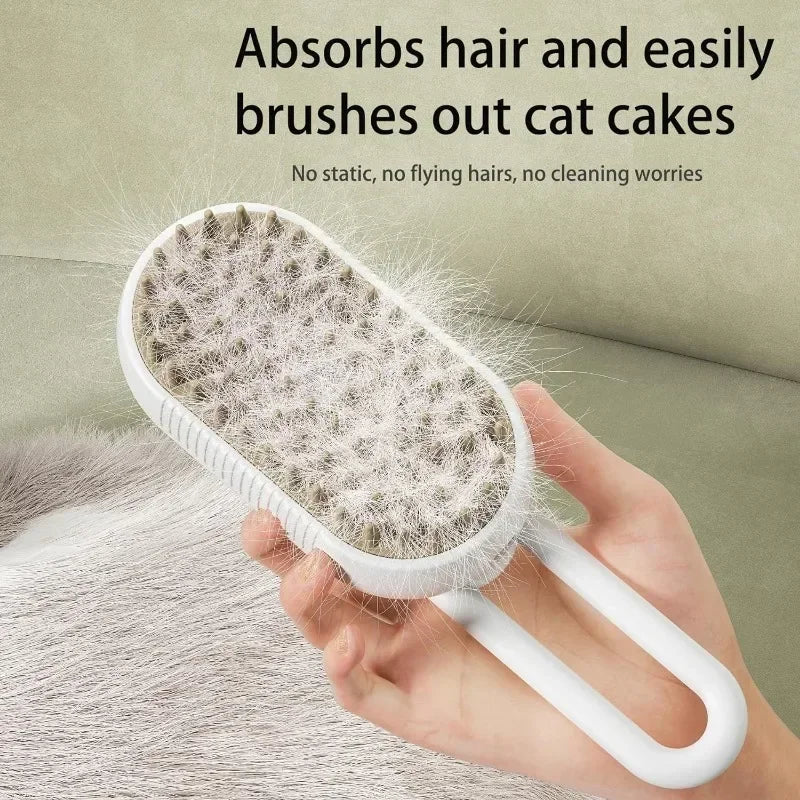 Self-Cleaning Pet Hair Removal Comb – Slicker Brush for Cats