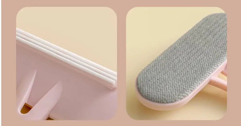 Double-Sided Pet Hair Remover Brush – Cat  Grooming Tool and Wool Collector