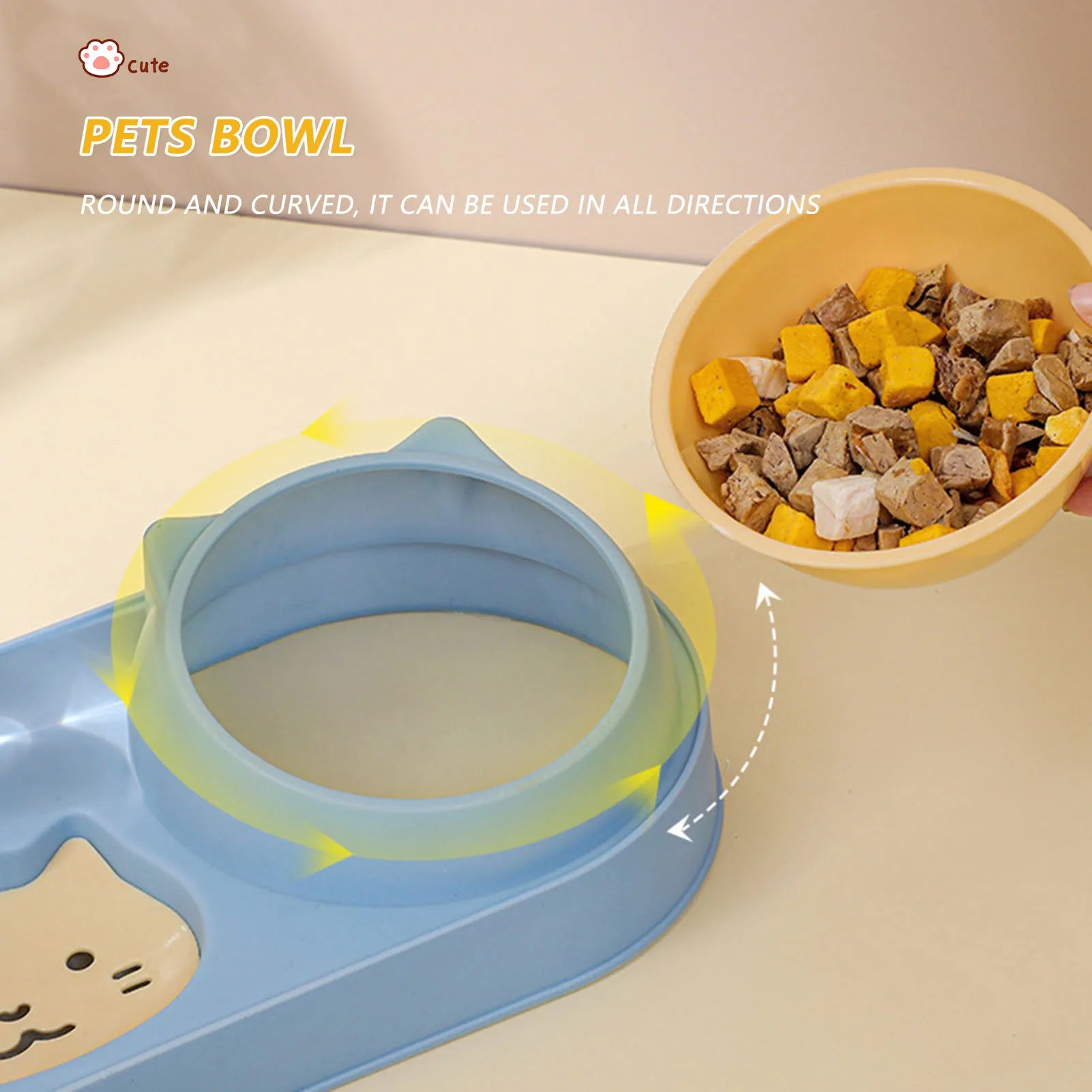 Automatic Pet Feeder & Water Fountain – Double Raised Bowls for Cats & Dogs