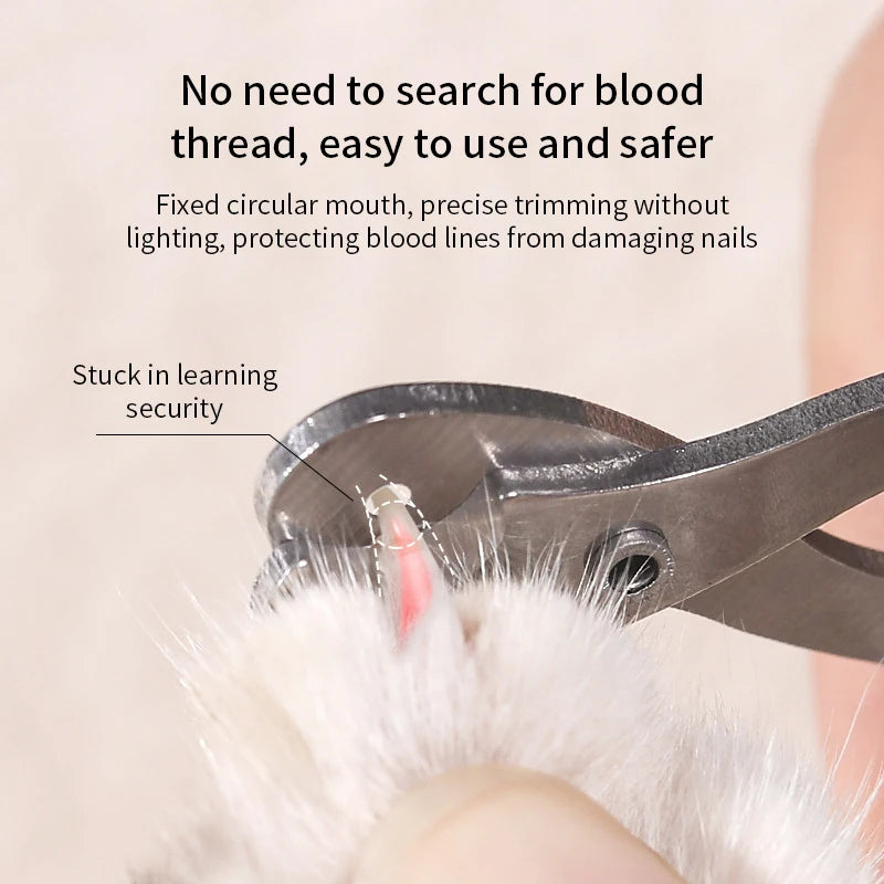 Professional Pet Nail Clippers – Stainless Steel Claw Trimmer for cats