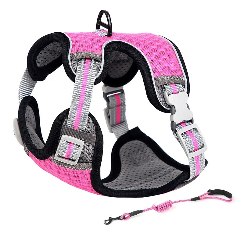 ATUBAN Adjustable Cat Harness & Leash – Escape-Proof, Reflective, Perfect for All Cat