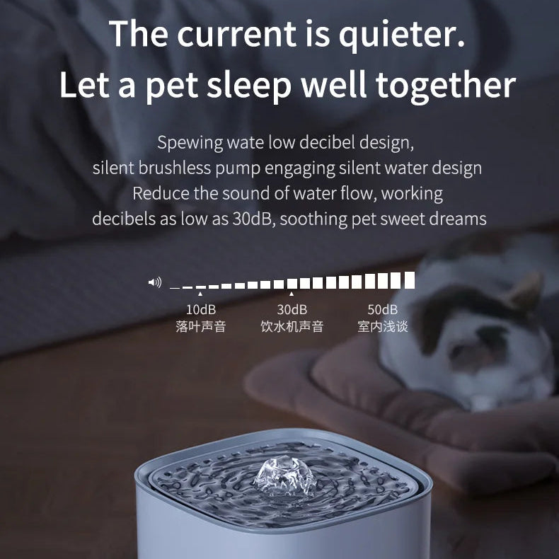 3L Cat Water Fountain – Automatic USB Quiet Filtered Water Dispenser