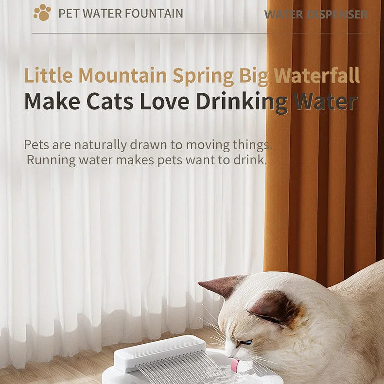 3L USB Cat Water Fountain – Automatic Filtered Dispenser with Anti-Dry Protection