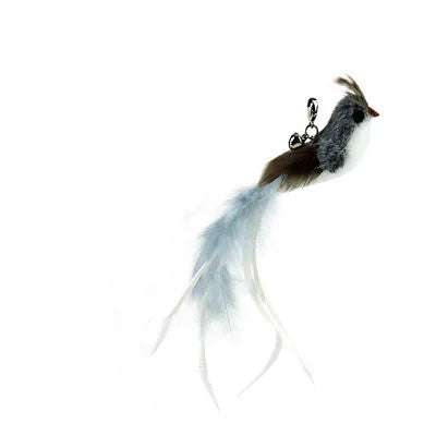 Hands-Free Feather Cat Wand – Suction Cup Interactive Toy with Bell for Cats