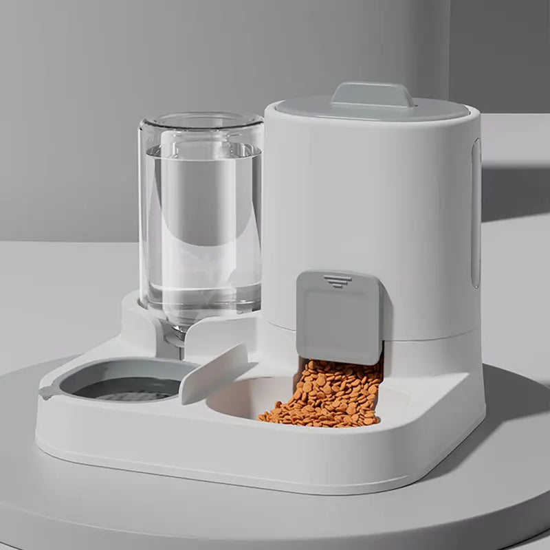 Automatic Gravity Cat Feeder & Water Dispenser – Large Capacity, Spill-Proof Design