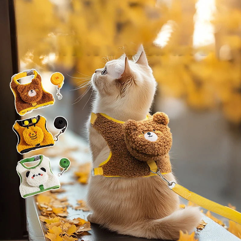 Removable Name Kitten Collar – Cute Chain Harness Accessory from the Animal Series