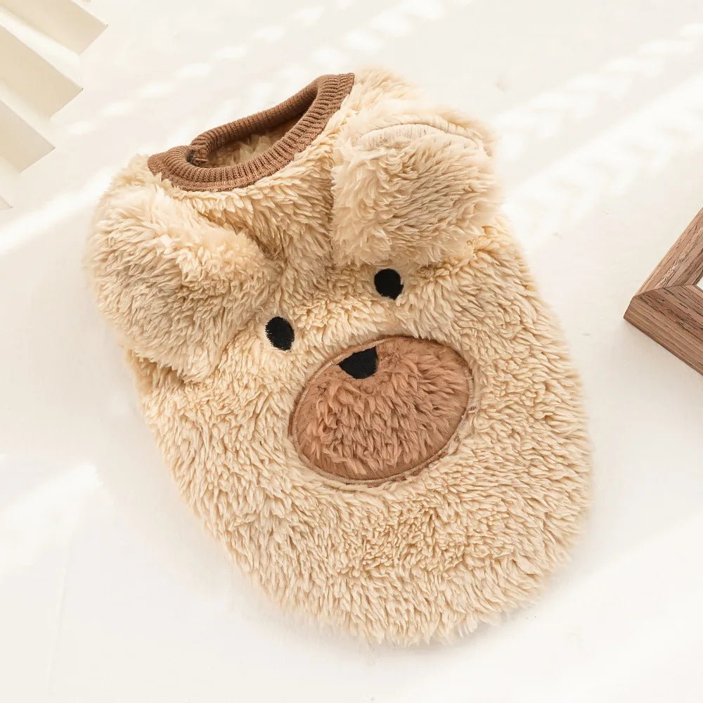 Winter Pet Coat & Vest – Soft Fleece Outfit for Small Cats