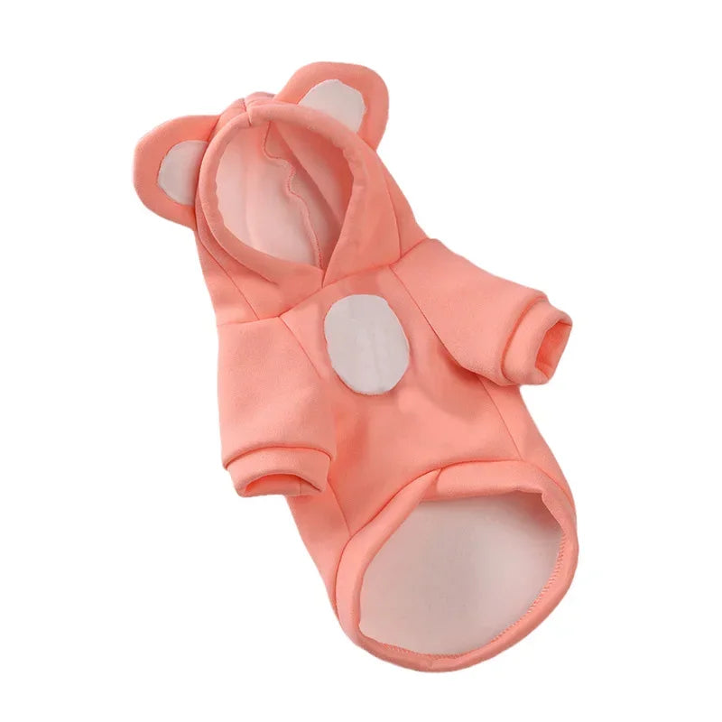 Cute Winter Pet Hoodie – Warm Outfit for Hairless Cats & Sphynx Kittens