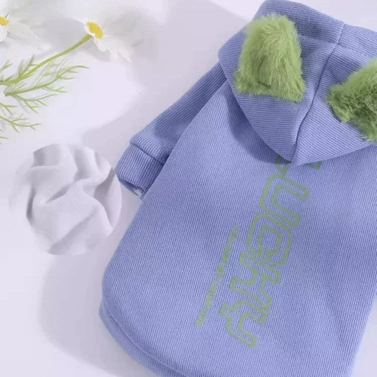Autumn/Winter Pet Hoodie – Warm & Cute Clothes for Small Cats