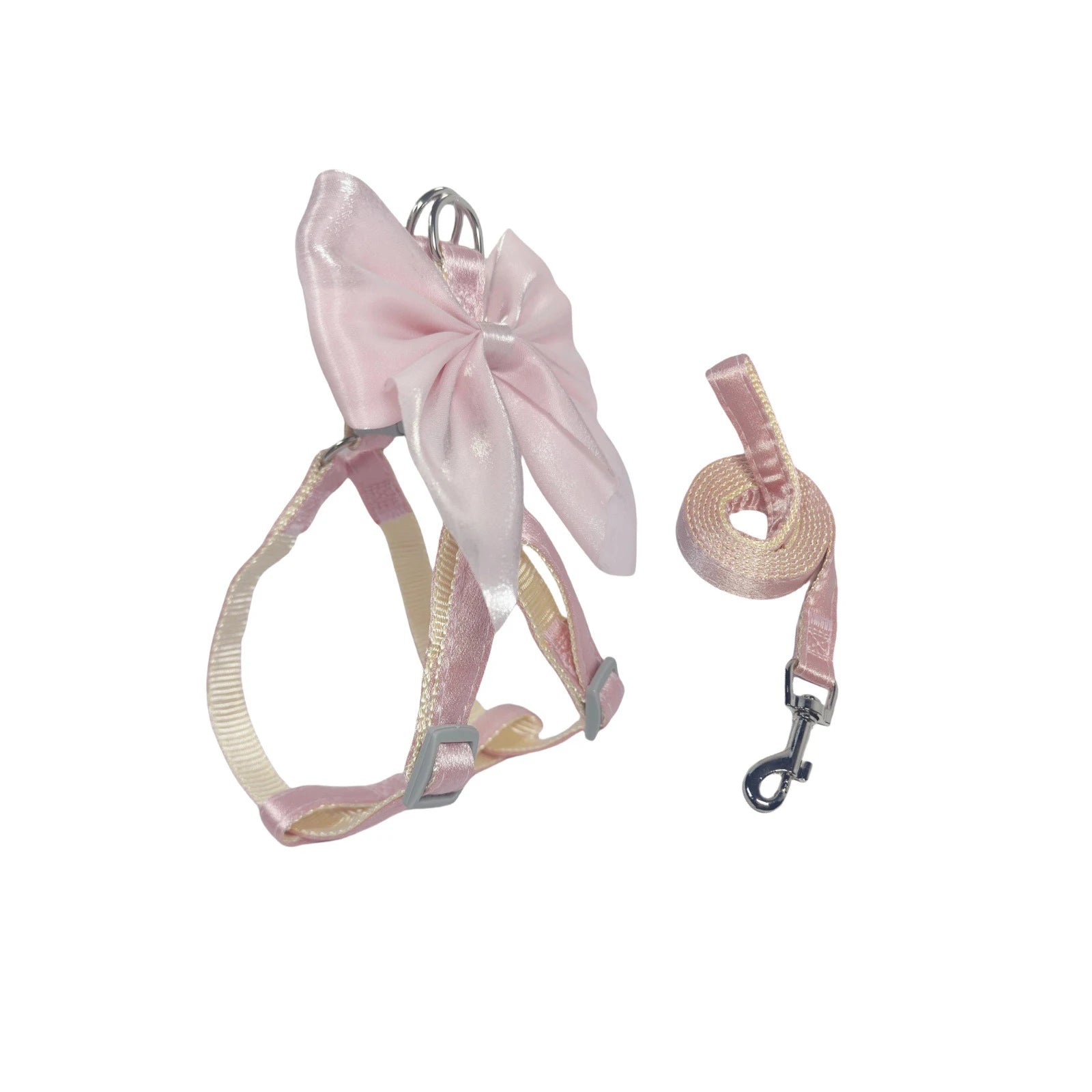 Bowknot Cat Harness – Cute Princess Dress-Style Harness with Leash for Kittens