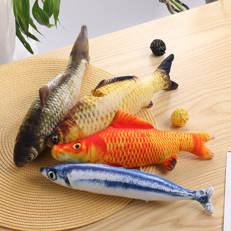 3D Plush Fish Cat Toy – Interactive Catnip Toy for Cats, Fun Gift