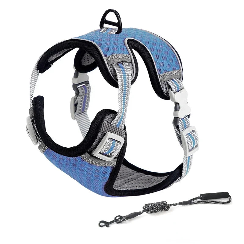 ATUBAN Adjustable Cat Harness & Leash – Escape-Proof, Reflective, Perfect for All Cat