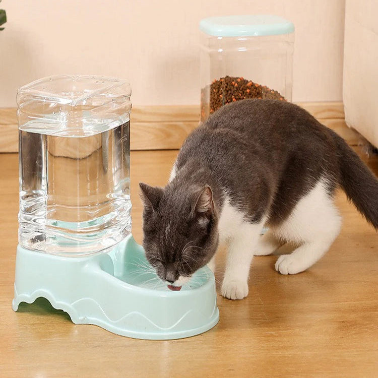 Automatic Pet Feeder & Water Bowl – 3.8L Large Capacity Dispenser for Cats & Dogs