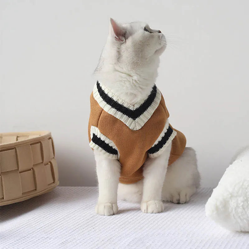 Winter Pet Sweater – Pullover Vest for Small  Cats