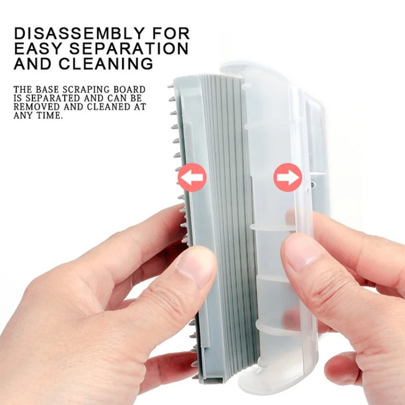 Cat Massage & Hair Removal Brush – Self-Cleaning Pet Grooming Comb