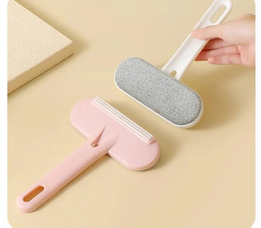 Double-Sided Pet Hair Remover Brush – Cat  Grooming Tool and Wool Collector