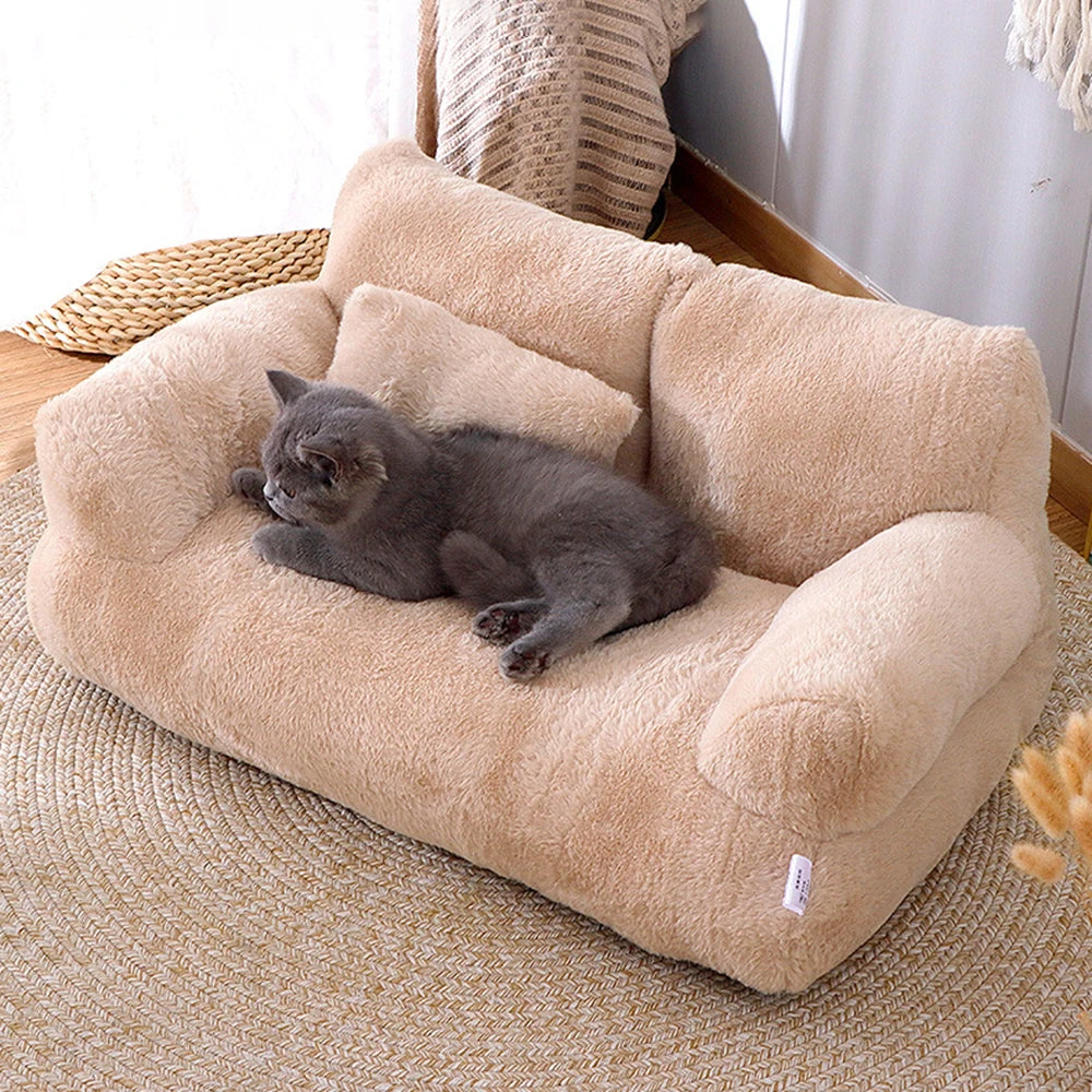 Detachable Washable Pet Sofa – All-Season Soft Couch for Cats