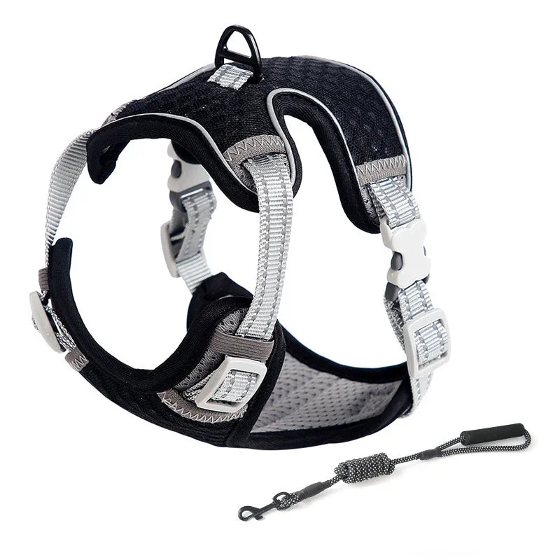 ATUBAN Adjustable Cat Harness & Leash – Escape-Proof, Reflective, Perfect for All Cat