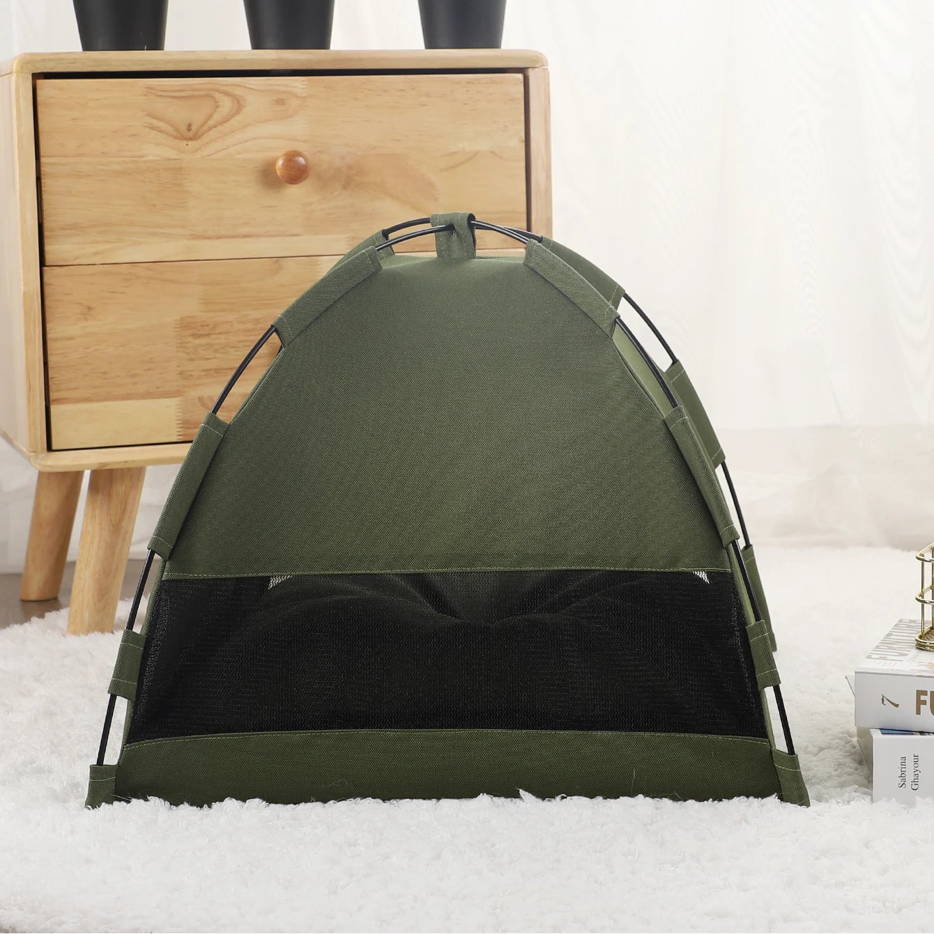 Pet Tent Bed – Warm Cat & Kitten House with Cushion, Sofa-Style Basket