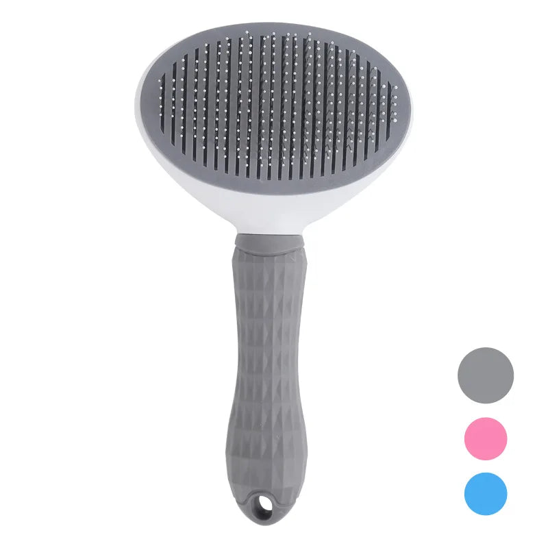 Self-Cleaning Slicker Brush – Pet Hair Removal Comb for Cats