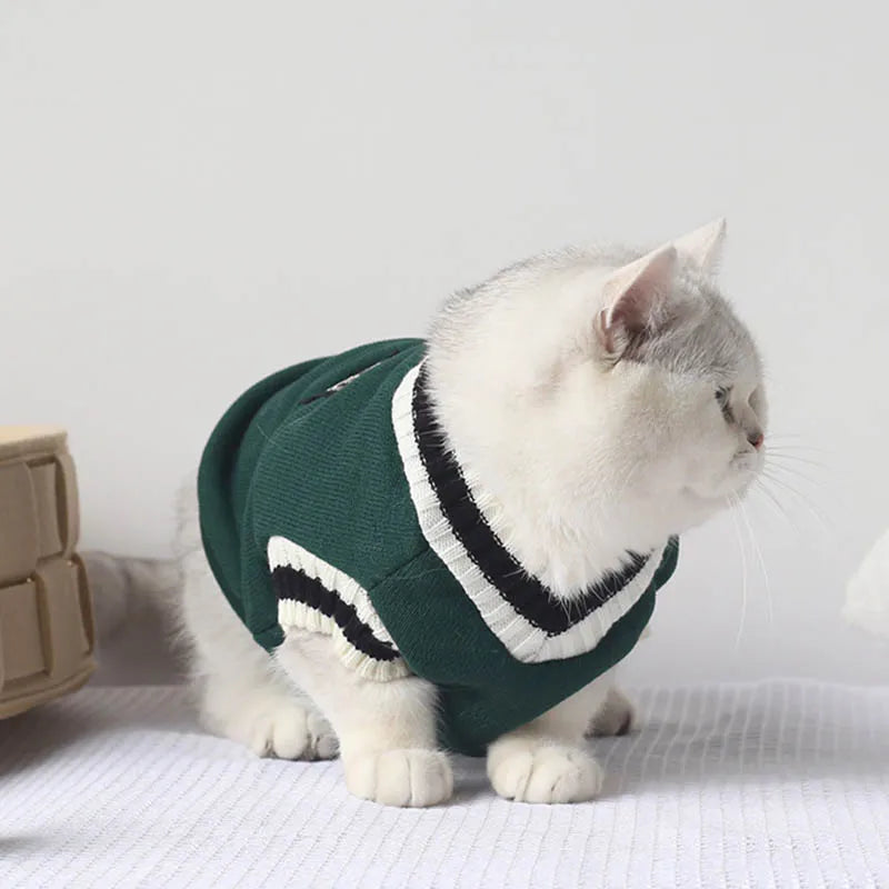 Winter Pet Sweater – Pullover Vest for Small  Cats