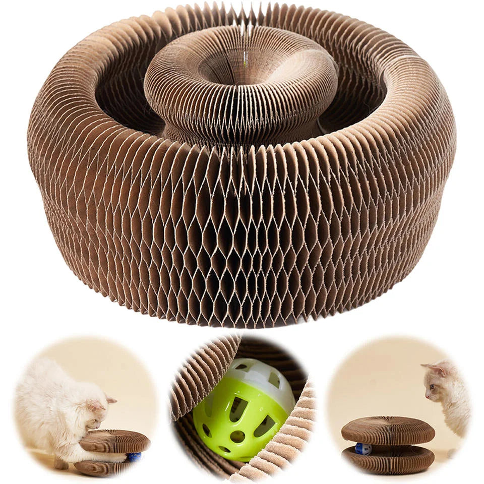 Cat Scratching Board Nest – Wear-Resistant Corrugated Paper Claw Grinder Toy