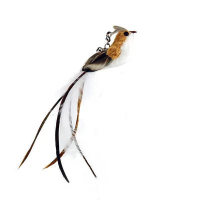 Hands-Free Feather Cat Wand – Suction Cup Interactive Toy with Bell for Cats