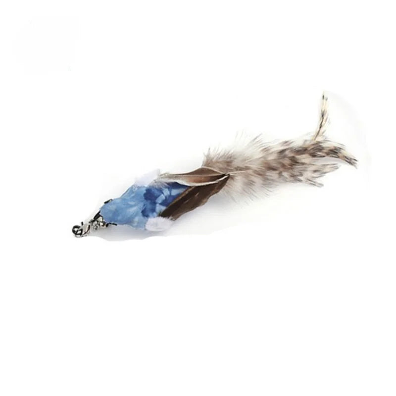 Hands-Free Feather Cat Wand – Suction Cup Interactive Toy with Bell for Cats