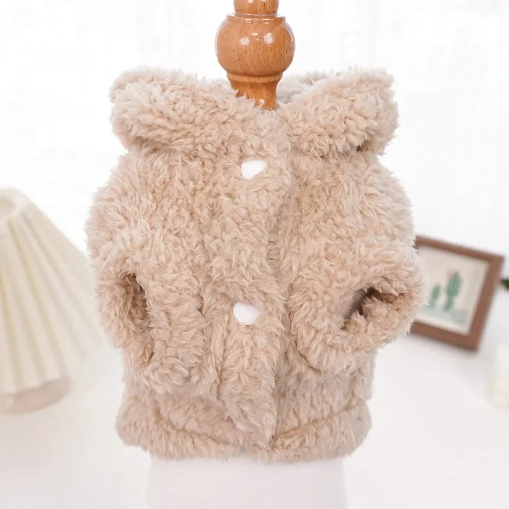 Autumn/Winter Pet Hoodie – Warm & Thick Cute Pattern Hoodie for Cats