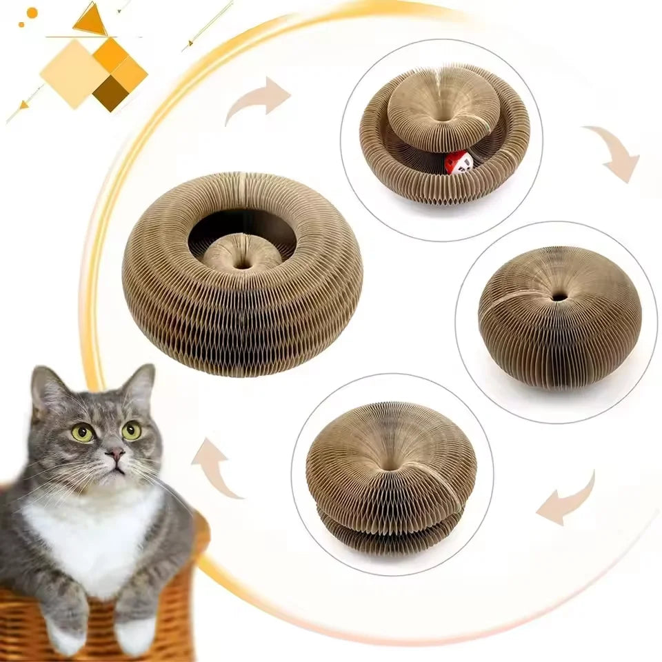 Cat Scratching Board Nest – Wear-Resistant Corrugated Paper Claw Grinder Toy