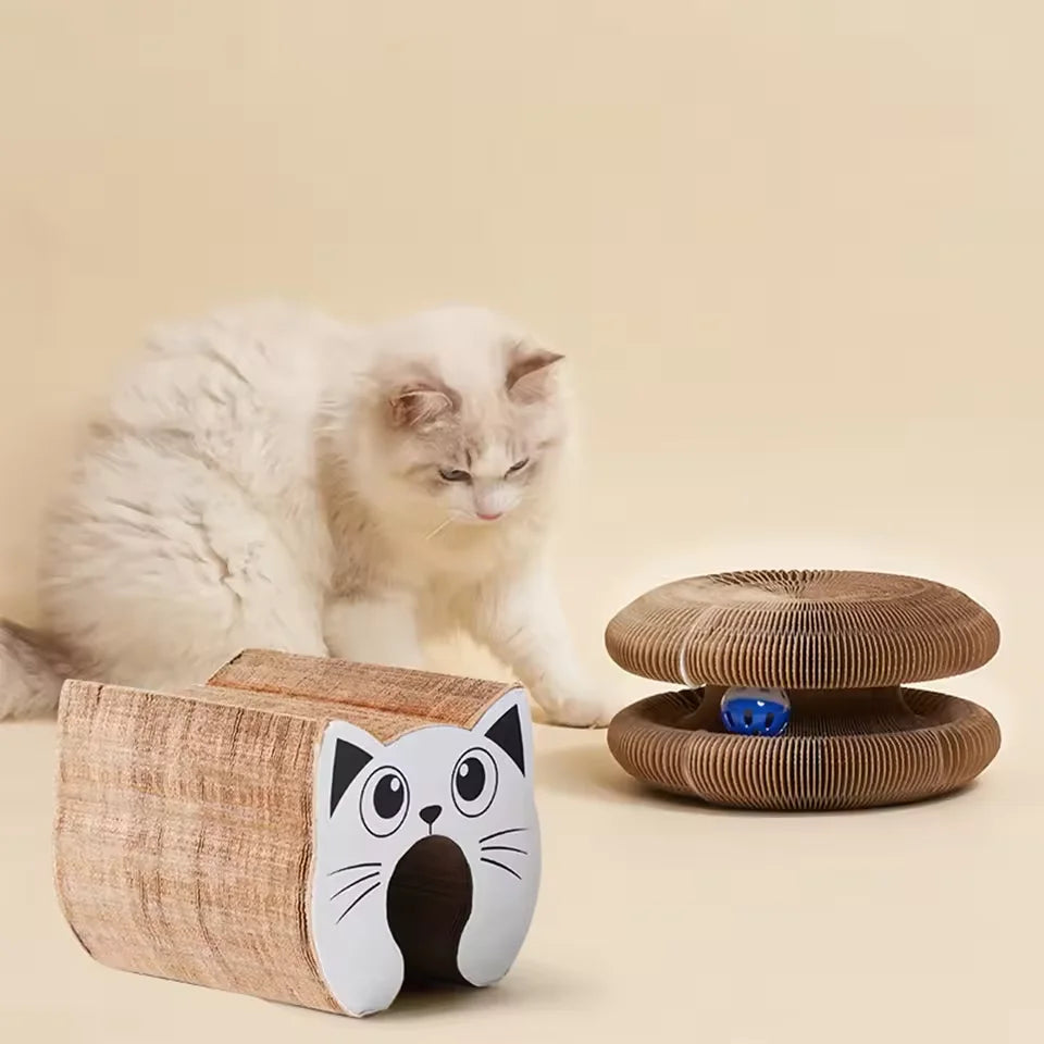 Cat Scratching Board Nest – Wear-Resistant Corrugated Paper Claw Grinder Toy