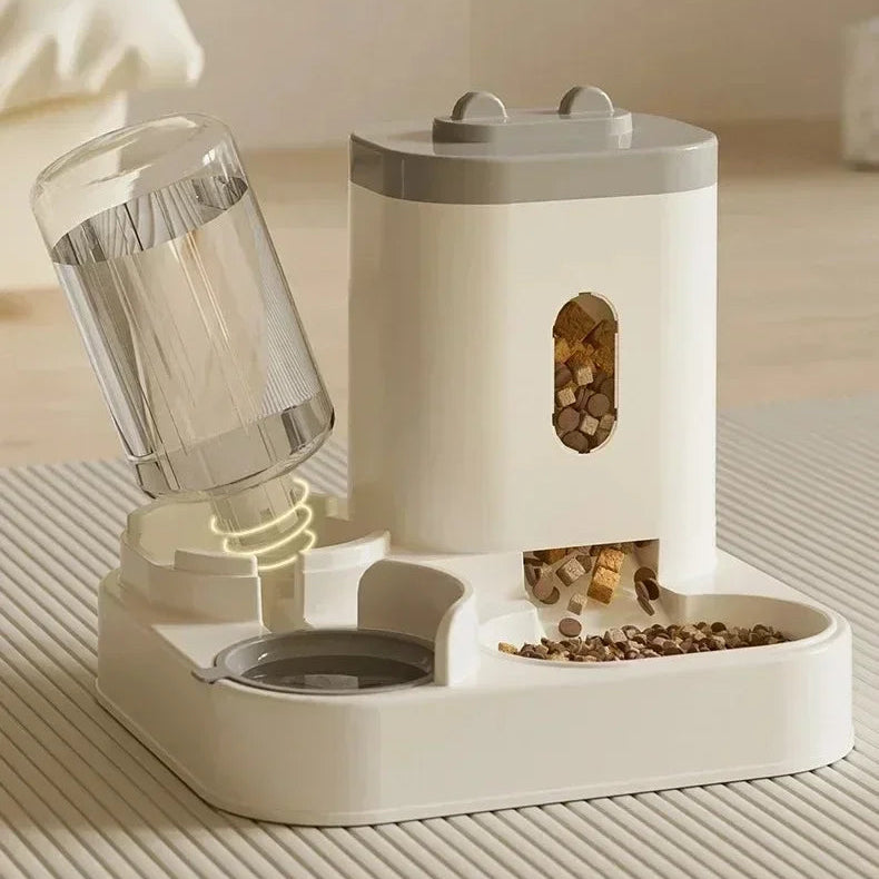 Automatic Pet Feeder & Water Fountain – Large Capacity Dispenser for Cats & Dogs