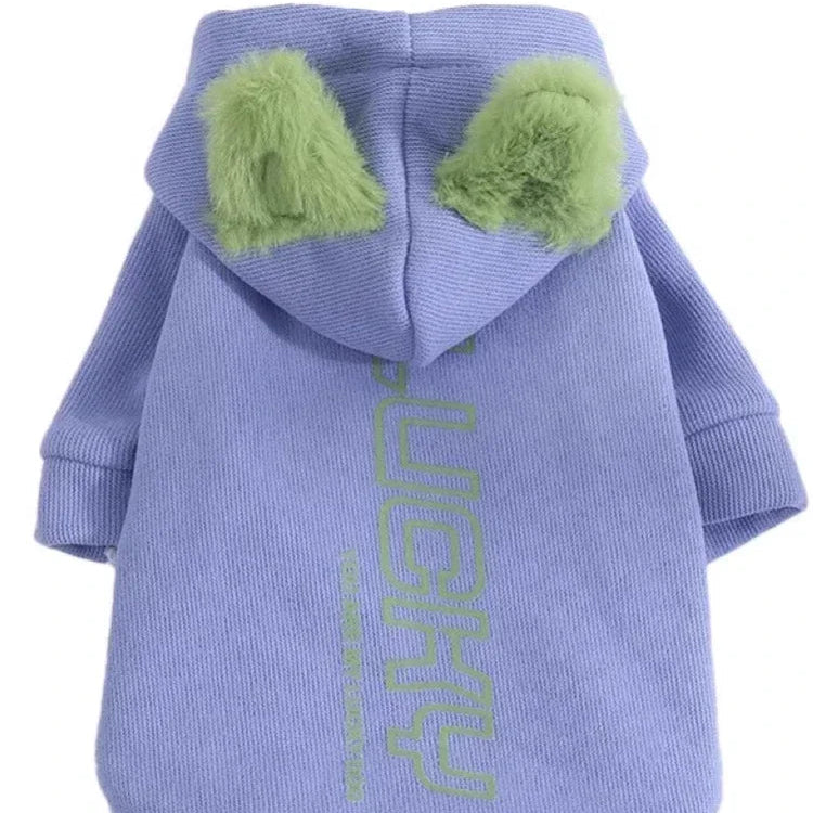 Autumn/Winter Pet Hoodie – Warm & Cute Clothes for Small Cats