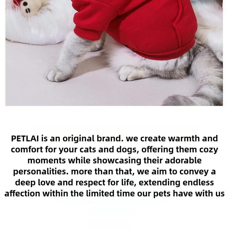 Halloween Pet Hoodie – Dinosaur Cosplay Fleece Sweater for Small Cats