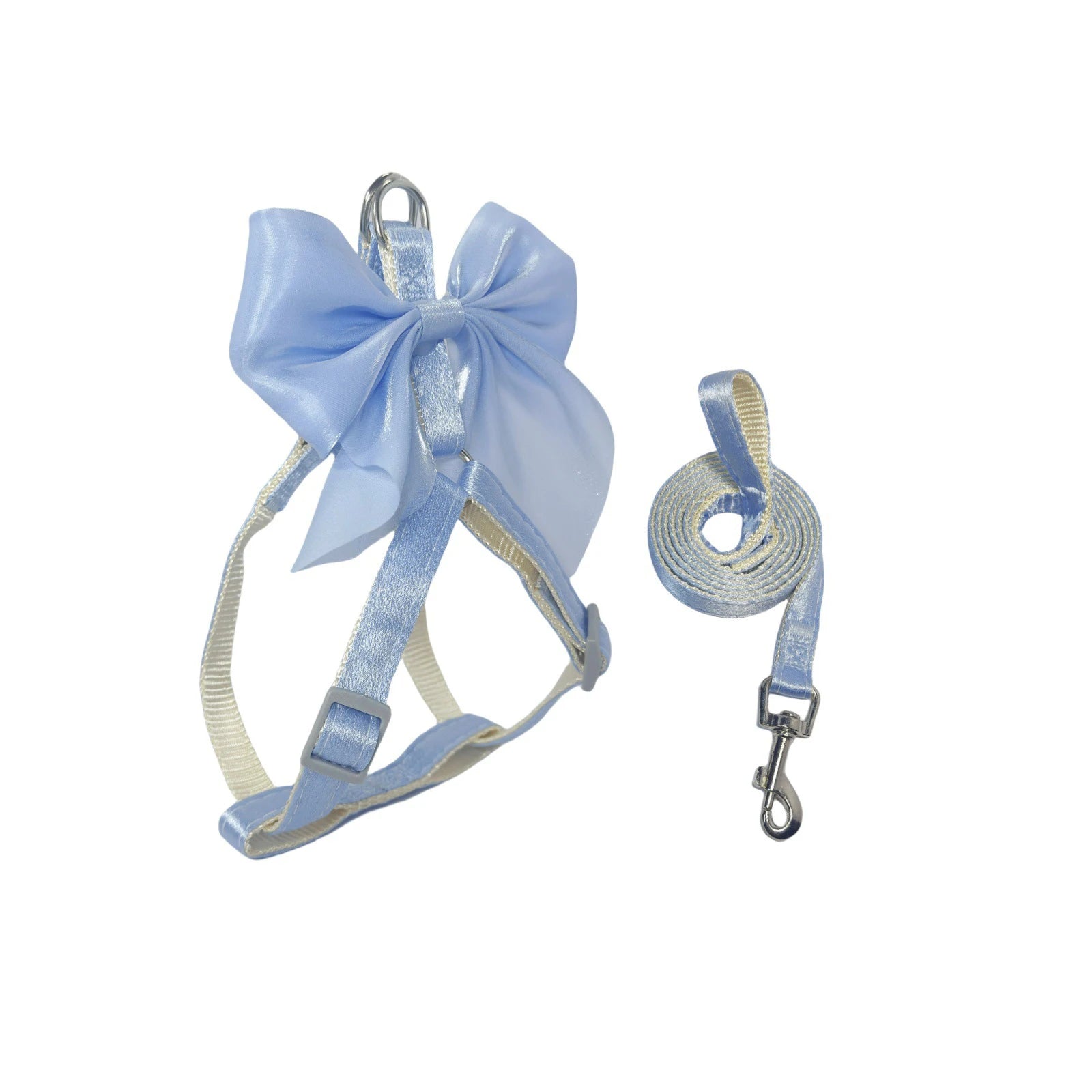 Bowknot Cat Harness – Cute Princess Dress-Style Harness with Leash for Kittens