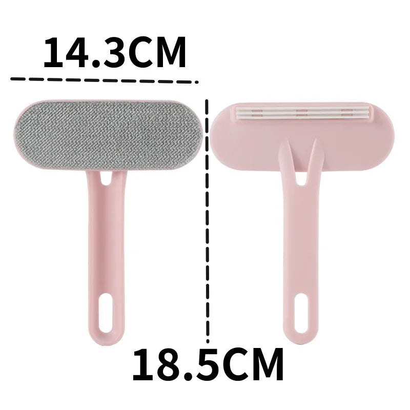 Double-Sided Pet Hair Remover Brush – Cat  Grooming Tool and Wool Collector
