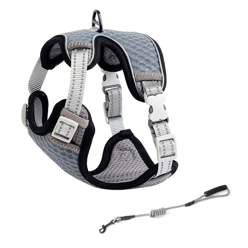 ATUBAN Adjustable Cat Harness & Leash – Escape-Proof, Reflective, Perfect for All Cat