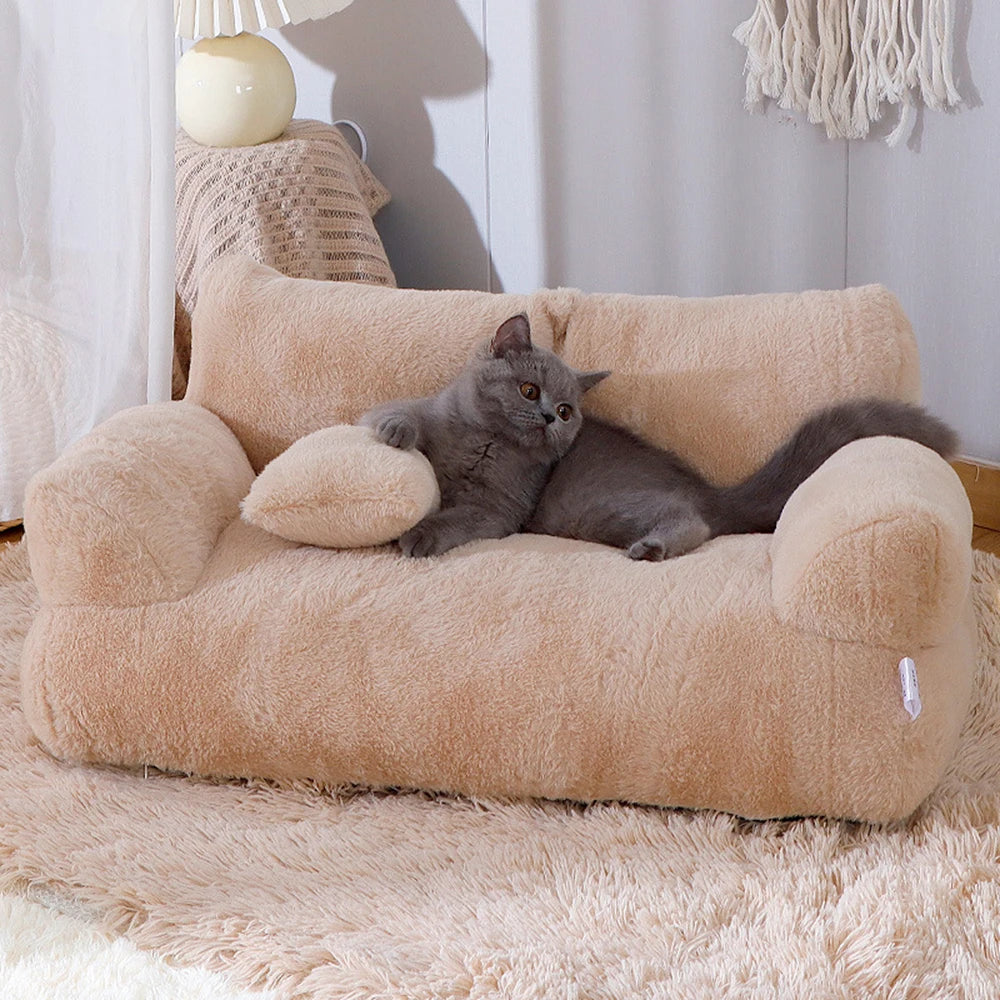 Detachable Washable Pet Sofa – All-Season Soft Couch for Cats