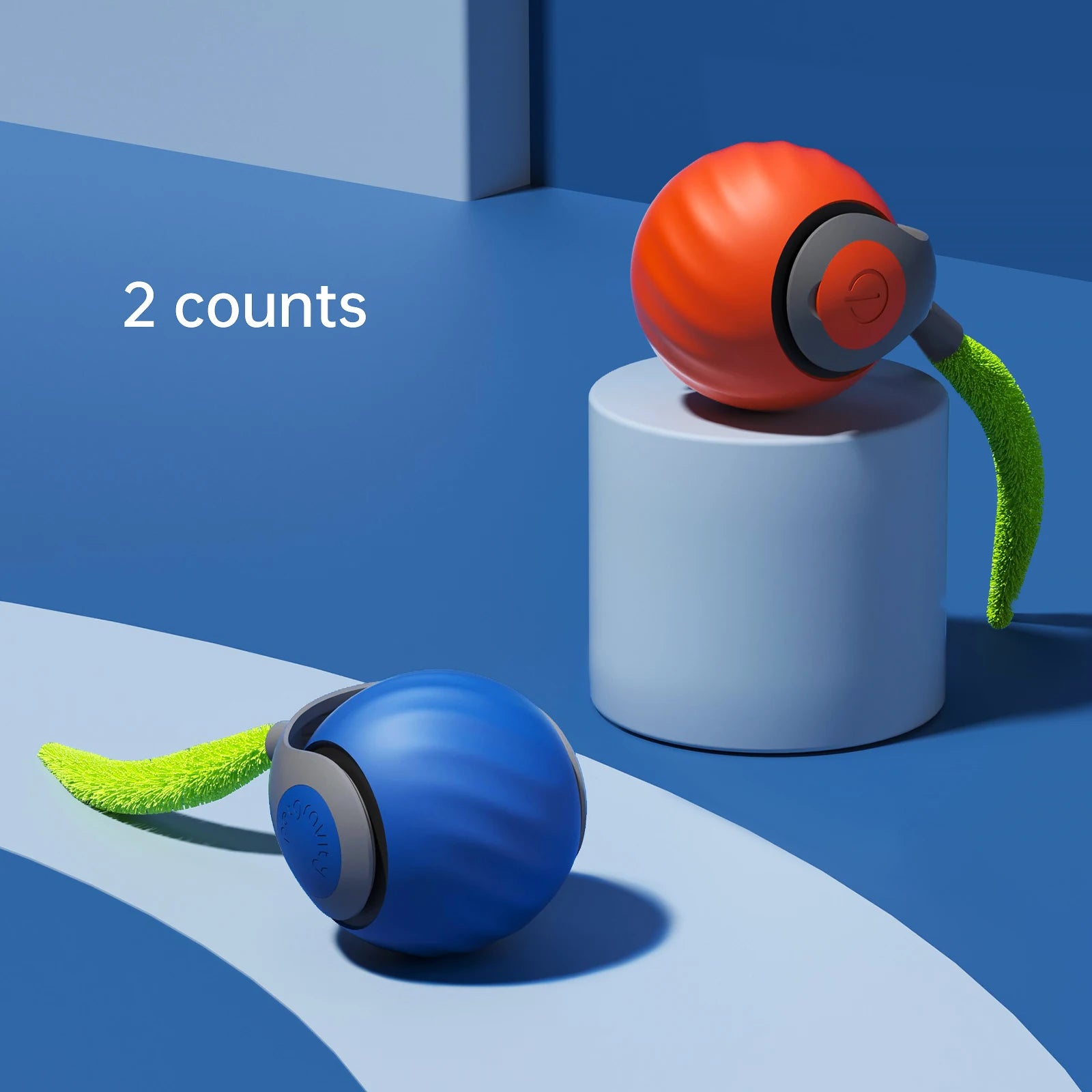 Interactive Rolling Cat Toy Ball – Small Tail Ball for Indoor & Outdoor Play