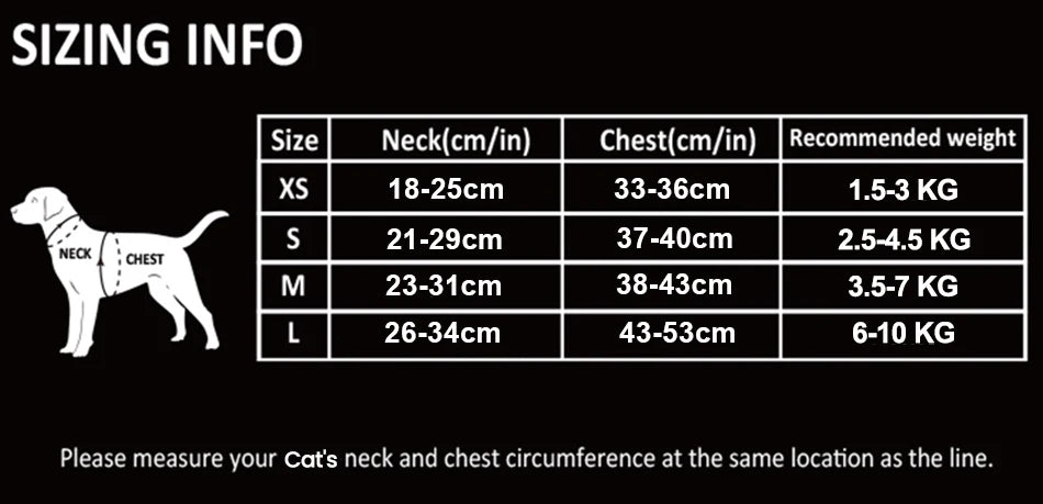 ATUBAN Adjustable Cat Harness & Leash – Escape-Proof, Reflective, Perfect for All Cat