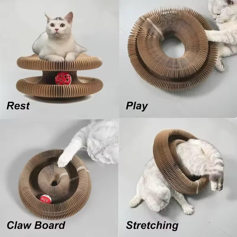 Cat Scratching Board Nest – Wear-Resistant Corrugated Paper Claw Grinder Toy