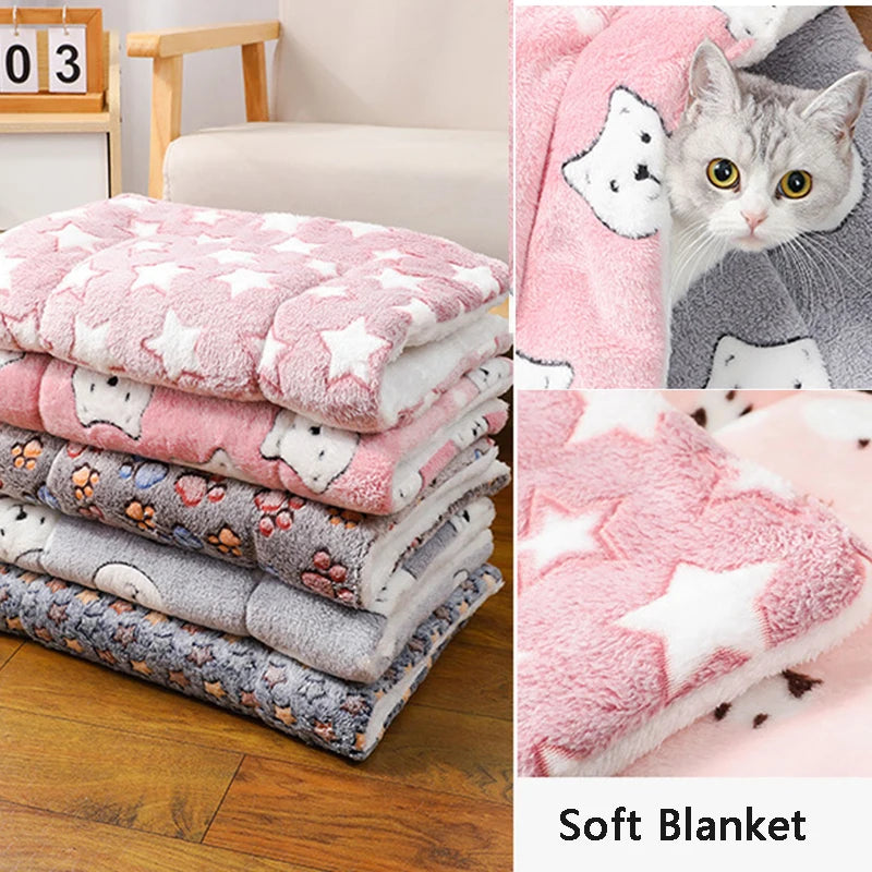 Thick Flannel Cat Mat – Soft, Breathable Winter Cushion for cats