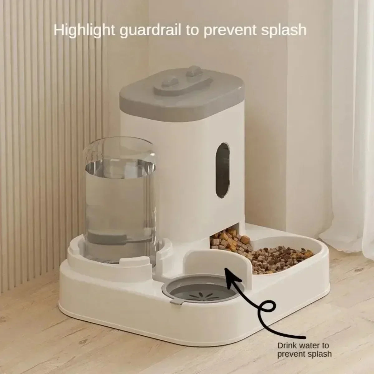 Automatic Pet Feeder & Water Fountain – Large Capacity Dispenser for Cats & Dogs