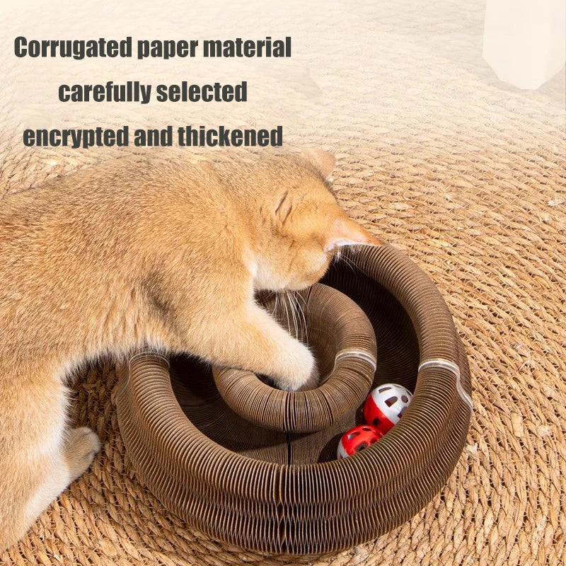 Cat Scratching Board Nest – Wear-Resistant Corrugated Paper Claw Grinder Toy