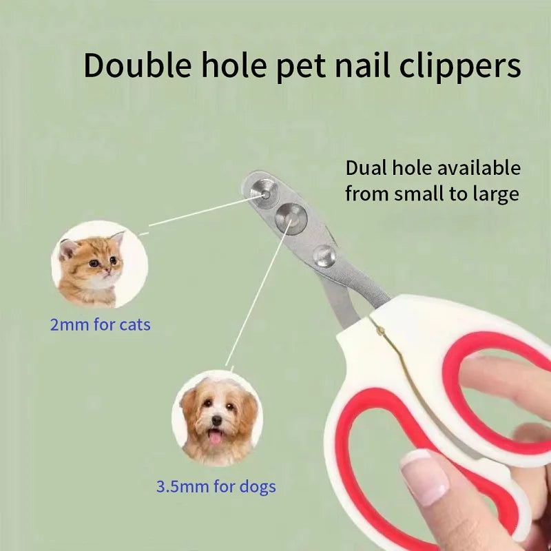 Professional Pet Nail Clippers – Stainless Steel Claw Trimmer for cats