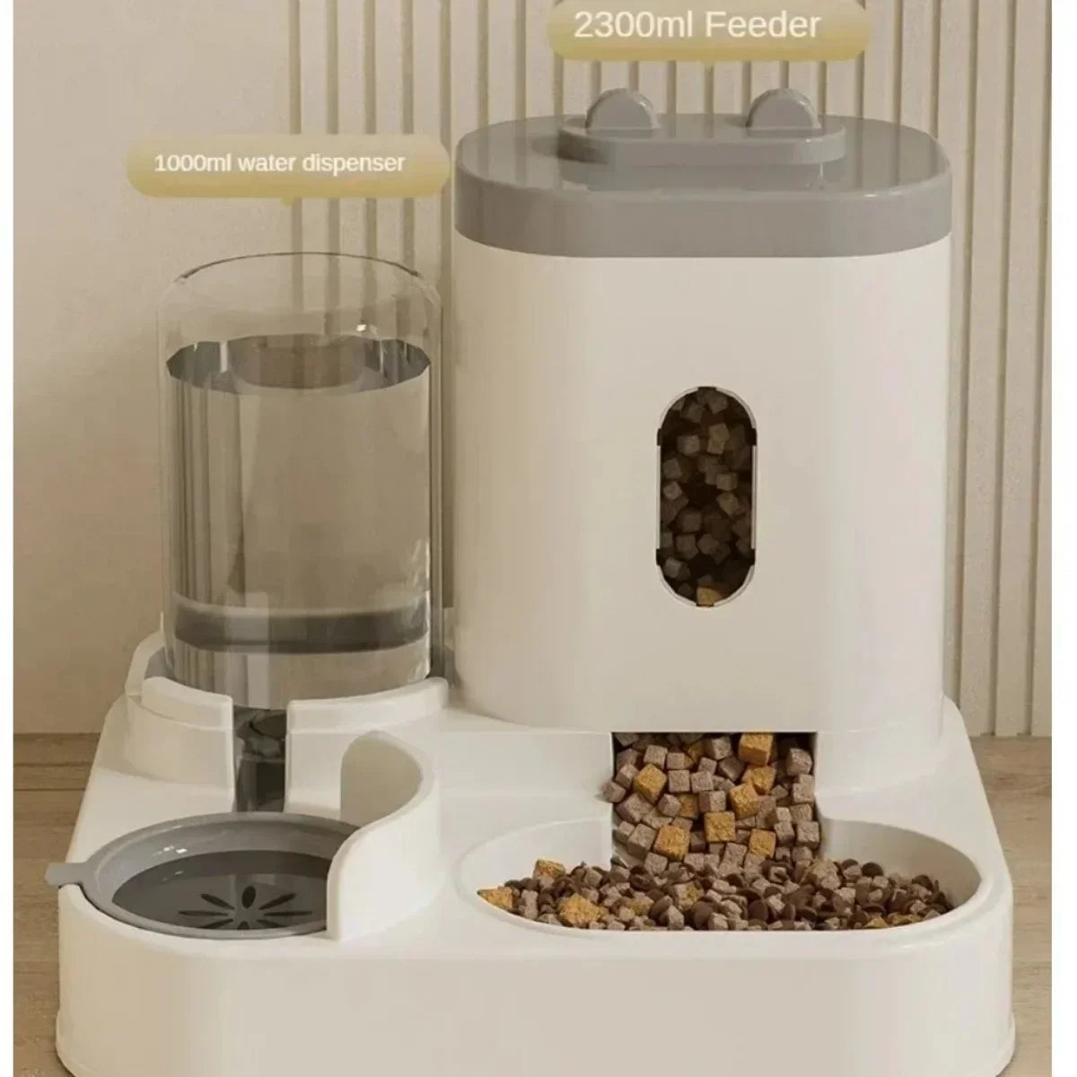 Automatic Pet Feeder & Water Fountain – Large Capacity Dispenser for Cats & Dogs